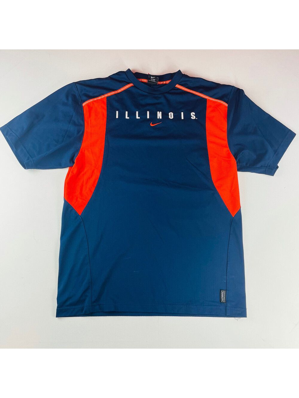 Nike Illinois Fighting Illini Basketball Anthletic Shirt Navy Mens Size Medium